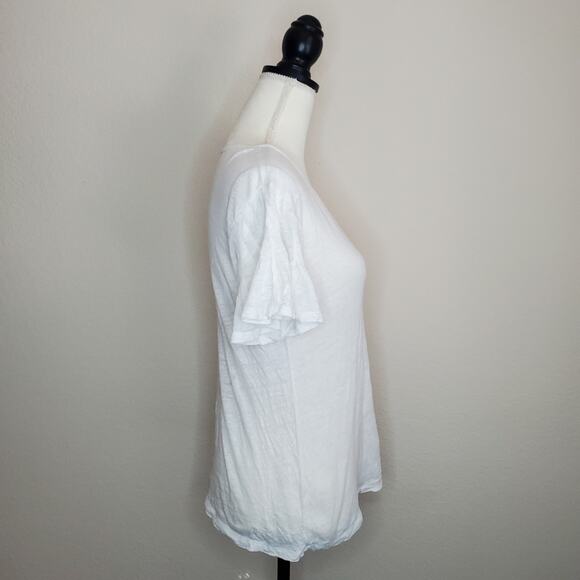 J. Crew Linen Bell Sleeve Top Small - Picture 2 of 7